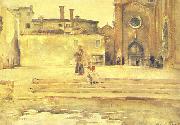 John Singer Sargent Piazza, Venice painting
